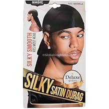 Magic Collection Silky Satin Durag Black 4801