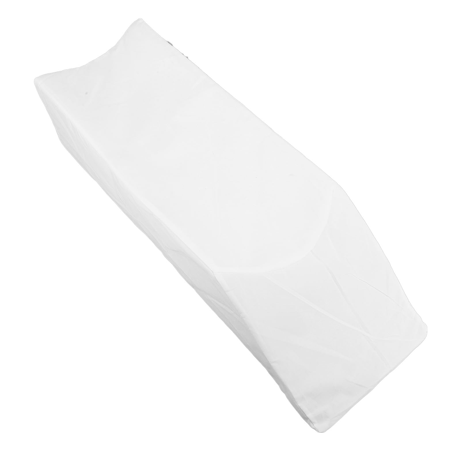Fyearfly Almohada de elevación de piernas, ergonómica, de alta densidad, en forma de U, funda extraíble, soporte para piernas, almohada de cuña, 64x20x15cm, color blanco