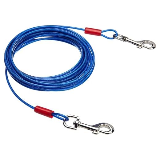 AmazonBasics - Guinzaglio da cortile per cani fino a 27 kg, 7,62 m