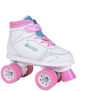 Chicago Girls Sidewalk Roller Skate - White Youth Quad Skates - Size J12