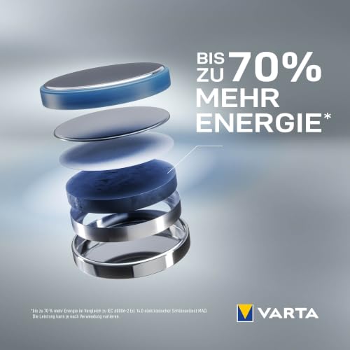 VARTA Batterien Knopfzelle CR2025, 2 Stück, Lithium Coin, 3V, kindersichere Verpackung, für elektronische Kleingeräte - Autoschlüssel… – Ansicht 4