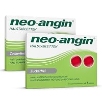 neo-angin Halstabletten zuckerfrei | Lutschtabletten bei Halsschmerzen & Halsentzündungen | Für Erwachsene & Schulkinder | Sparset mit 2 x 24 Stück – Ansicht 1