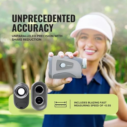Image of Pro Tour Golf Rangefinder with Slope - Range Finder Golf with Ultra-Strength Magnet - Laser Rangefinder with Slope Technology & Flag Pole Lock Vibration - Golf Range Finder
