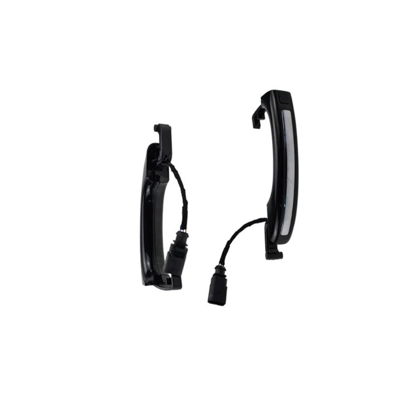 Punxdda Black Car Exterior Door Handle For Q7 2007-2015 4L0837205b 4L0837205a 4L0837207a Sensor Handle Car Comfort Access Exterior Door Keyless(Black)