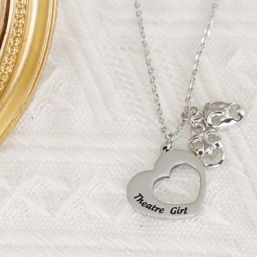 HUTIMY Actress Gifts for Women Young Female Theater Teacher Themed Jewelry Thespian Drama Necklace by HUTIMY - Used condition - Image 7