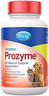 Prozyme Original All-Natural Enzyme Supplement for Dogs and Cats, 454gm