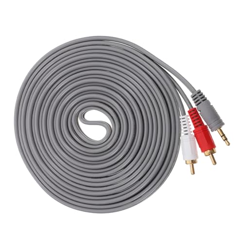 MOLUCKFU Audio Speaker Cable Male to Dual Female Flexible Wire for Superior Sound Transmission Easy Setup for Home Car and Studio Use Core for -Term Performance