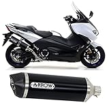 2 Years Warranty arrow tubo de escape homologado race-tech aluminio negro fondo carby compatible con yamaha tmax t-max 530 2017 2018 2019 mototopgun 73514akn