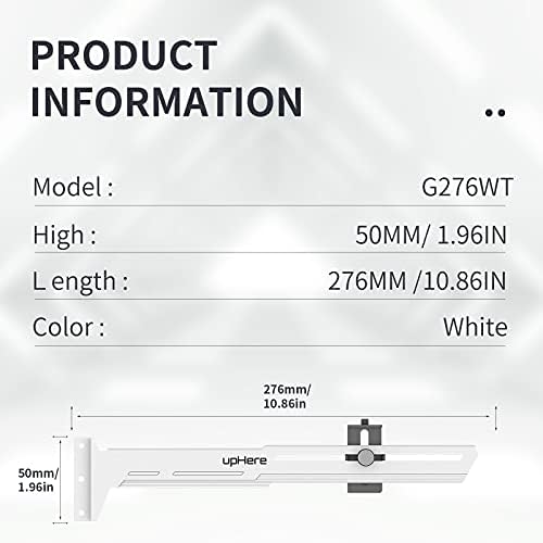 upHere White GPU Brace Support Video Card Graphics Card Sag Holder/Holster Bracket,Single or Dual Slot Cards,G276WT