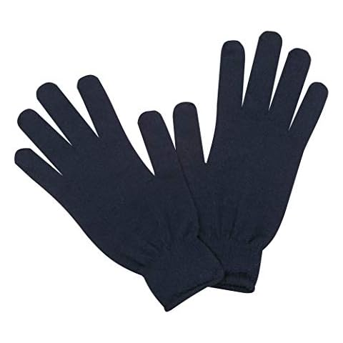 Sub Zero Warm Insulating Seamless Lightweight Thermal Merino Wool Winter Liner Gloves (Black, S/M) Cover