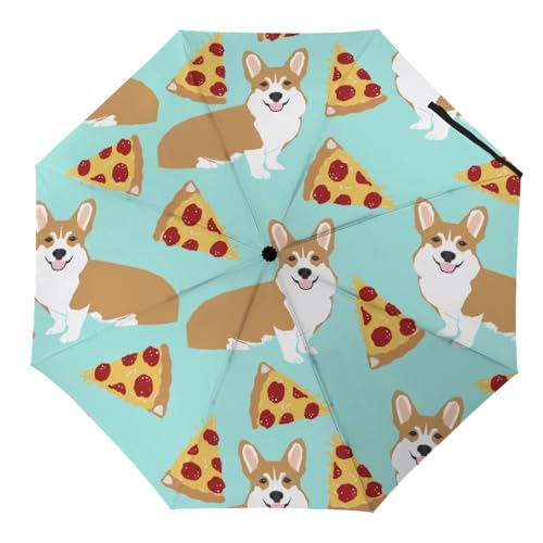 Parapluie pliant Corgi idéal en ville, parapluie de voyage étanche pour jours de pluie