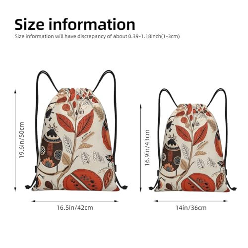 Drawstring Bag Lightweight Small Gym Bag for Women Cartoon Ladybug Soccer Backpack for Sports Travel3