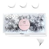 MDC LASHES 500 Promades Eyelash Fans| 5D-20D, 0.03-0.05-0.07 Thickness, C/CC/D Curls, 8-18mm| Volume Lash Extensions Premade Lash Fans Pro Pre Made False Eyelashes Pestañas Pelo A Pelo(7D-0.07-C-10)