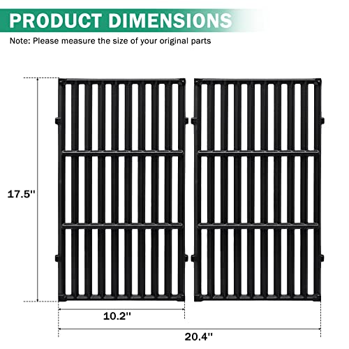 Criditpid 7637 Cast Iron Grill Cooking Grates for Weber Spirit I & II 200 Series, Spirit E210, S210, E220, S220 with Front Control, 17.5" Grates Replacement Parts for Weber Spirit II E210 Gas Grill by Criditpid - Used condition - Image 3