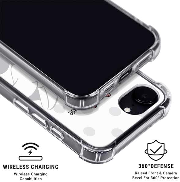 Skinit Clear Phone Case Compatible with iPhone 16e - Officially Licensed Disney Minnie Mouse Daydream Design