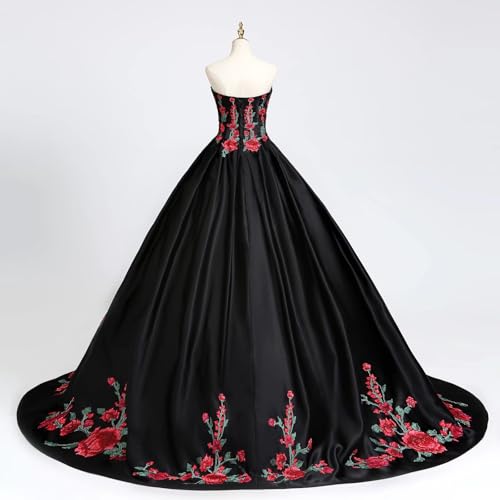 Luxurious Red and Green Embroidery Beaded Quinceanera Dresses Modern Prom Graduation Dress 20222