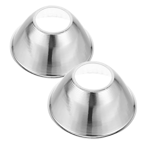 Cabilock 2Pcs Flashlight Reflector Cup LED Light Reflector Shade Accessory Replacement Part for Spotlight Lighting Fixture for Flashlight Repairing and Replacement