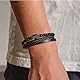 Kryzalite® Kreuz Obsidian taufgeschenk hang duftstein Herrenarmband, Edelstahl Echtes Leder Armband, Schmuckgeschenke für Männer
