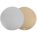 Pet Parents® Pawtect® Pads Washable Pee Pads for Dogs (2pack) of Premium Dog Pee Pads, Waterproof Puppy Pads & Reusable Dog Pads, Whelping Pads & Modern Pee Pads for Dogs (Tan/Grey, 36" Round)