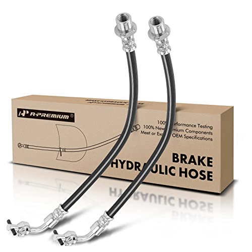 A-Premium Front Outer Brake Hydraulic Hose Compatible with Select Toyota and Lexus Models - Land Cruiser 1993-1997, LX450 1996-1997, 4.5L - Replace# 9094702A16(Pack of 2)