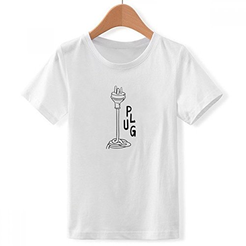 T-shirt trois bonde ligne crew main dessin multicolore pour grand garçon