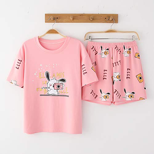 Vopmocld Big Girl's Lovely Bunny Pajama Sets Cute Summer Sleepwear Bear Patterns Nightclothes, Bunny, 12 #TOP4