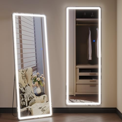 ZKIODV 178 X 65 cm Wandspiegel Groß mit Beleuchtung, Großer...