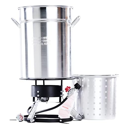 King Kooker 5012A Package Boiling and Steaming, Silver, Balck