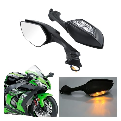 Espejo retrovisor LED motocicleta para eliminar el ángulo muerto en Ninja 2