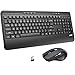 acer Wireless Keyboard and Mouse Combo, 2.4GHz USB Receiver, Ergonomic Keyboard Mouse Set, Wrist Rest, 7 Multimedia Hotkeys, Lag-Free Silent for PC, Laptop, Computer, Windows, QWERTY Layout - Black