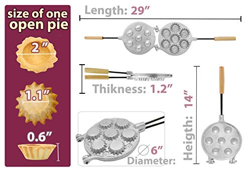 Cupcake maker Cake Mini Muffins Open Pies Cookie Maker round form Baking basket Tart maker - Thumbnail 7
