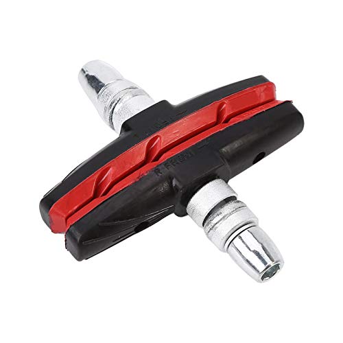 Pastilhas de freio de bicicleta, blocos de freio em V de borracha e aço inoxidável Sapatos de pastil