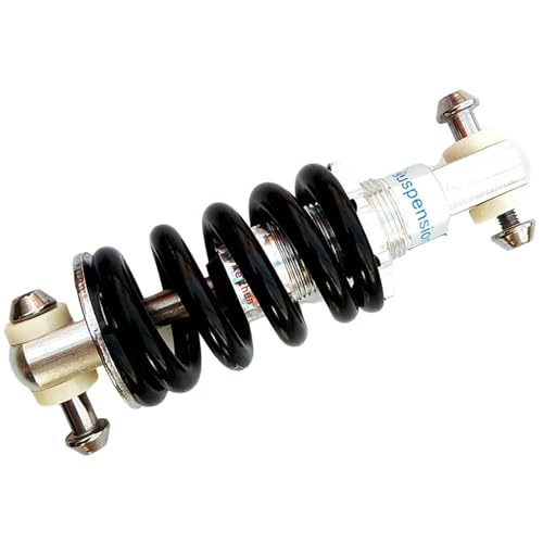 harayaa Bike Shock Absorber Rear Spring Metal Bicycle Rear Shock Absorber Aluminum Steel Frame Spring Enhanced Comfort Material Suitable for M, Black 125mm