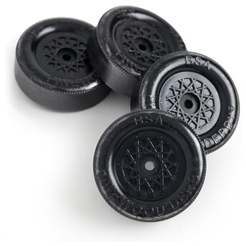 Pinewood Pro PRO Speed Wheels Lathed with Precision | Graphite-Coated for Smooth Racing | Engineered for Peak Race Day Performance | Track-Tested, Racer-Approved Cover