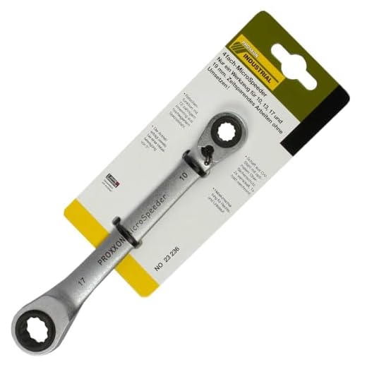 HAZET 606-13 Knarren Ring Maulschlüssel 5 PROXXON 23236 4fach-MicroSpeeder 10x13mm + 17x19mm - nur ein Werkzeug für die wichtigsten PKW-Schrauben