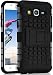 Produktbild ONEFLOW Tank Case kompatibel mit Samsung Galaxy J5 (2015) - Hülle Outdoor stoßfest, Handyhülle mit Ständer, Kamera- und Bildschirmschutz, Handy Hardcase Panzerhülle, Obsidian - Schwarz