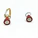 Inf-way 3pcs Super Strong Magnet Split Rings Keychain Hook Hangers Magnetic Net Release Holder/Refrigerator Magnets (ABS)