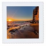 Square dimensions (in inches): 16 L x 16 W, image dimensions (in inches): 14 L x 14 W 100% poloyester; image is soft to touch. Made in USA Edges have pinking shear cut Image will not fade with washing. Image not a transfer, part of material