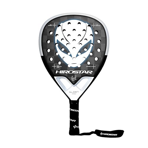 Hirostar Alien Pro 2025 | Padel Racket | Tolito Aguirre | Diamond Head | 100% 12K Carbon | Anti Vibration | Smart Hole System