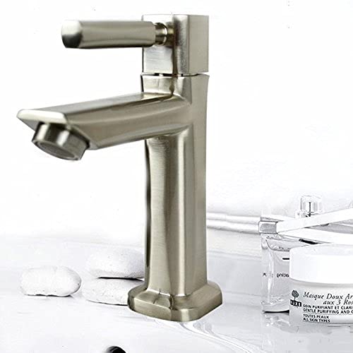 Robinet à poignée unique eau froide solution monotrou pour petit lavabo