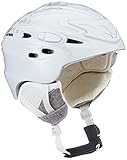 ALPINA Scara Skihelm, White-Snowflake, 55-59 cm