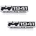 XCBW Insignia del Emblema del Coche 2Pcs 1941 75.o Aniversario Mark Car Sticker Decal Reemplazo para J-eep Wrangler Cherokee Patriot Compass,C