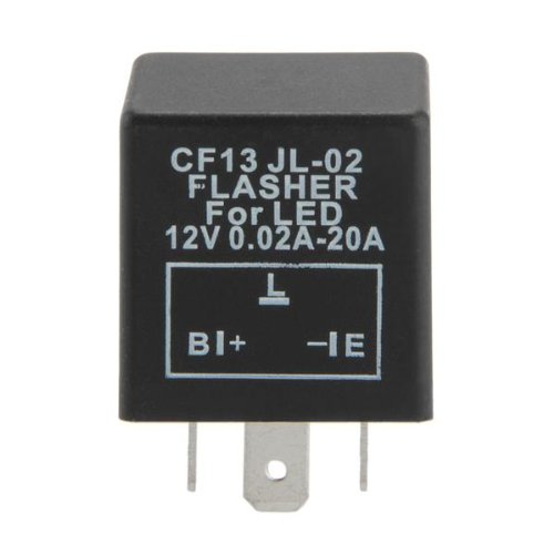 CARCHET® Knipperrelais 3PIN Knipperlicht relais voor LED knipperlichten B.L.E type 12V vereist