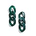 Acrylique Longue Chaîne Boucles D'oreilles Goutte Simple Conception Géométrie Résine Large Grandes Boucles D'oreilles pour Femme Rétro Bijoux Cadeaux Vert