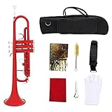 trompeta pocket roja 5: Con un alto nivel de la artesanía, la trompeta puede producir tono agudo y claro, destacando en gran medida su música.