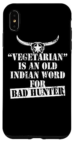 �n���e�B���O �n���^�[Vegetarian Is An Old Indian Word For Bad Hunter �X�}�z�P�[�X iPhone XS Max �p