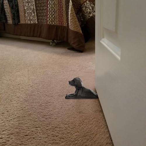 Sumnacon ID-06 Cast Iron Door Stop - Heavy Duty Rustic Door Stopper Avoid Drilling Hole thumb #1