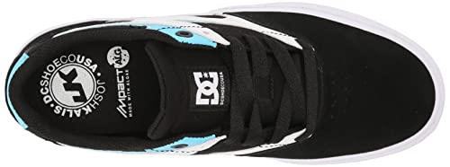 Dc Mens Dc Men's Kalis Vulc Skate Shoe, Black/White/Blue, 8.5 Us #TOP4