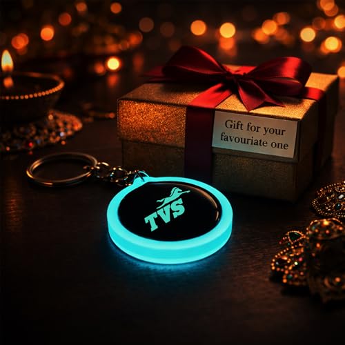 Image of Mi Glow Store Glow in Dark Keychain for Bike Men | Gift for Man | Bike Accessories | Charges in Light Glows in Dark | Key chain for Bike