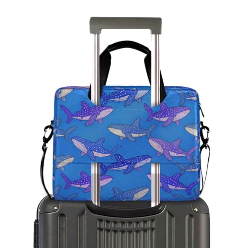 Funda para portátil 15.6" con correa y asa azul miniatura 4